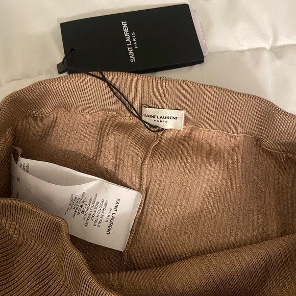 Saint Laurent logo ribbed bike short - new with tags- medium - Picture 4 of 6